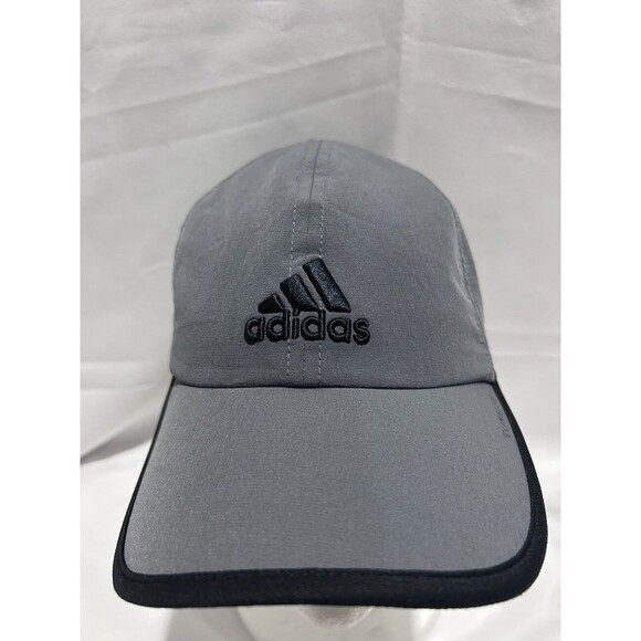 Adidas Hat Cap Strap Back Adult One Size Gray Polyester Blend Climalite Golfer‎ - Picture 1 of 7